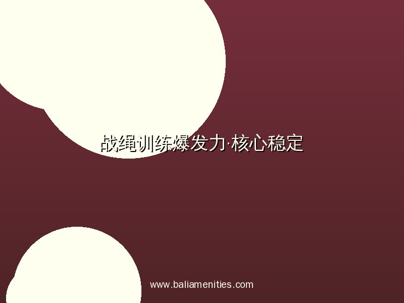 开云APP战绳训练爆发力与核心稳定